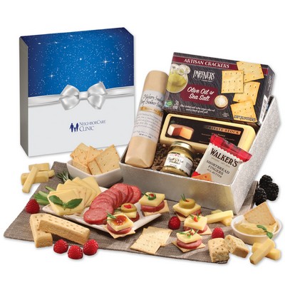 Shelf Stable Snack Lover's Gift Box with Bow Sleeve
