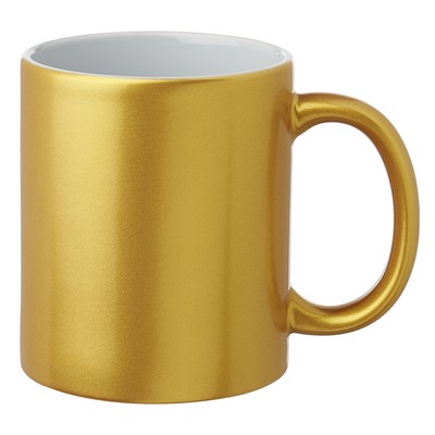Metallic Ceramic Custom Mugs - 11 oz