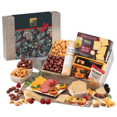 Snacking Smorgasbord with Pine Boughs & Berries Sleeve