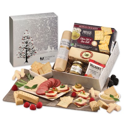Snack Lover's Gift Box with Cardinals in Tree Sleeve